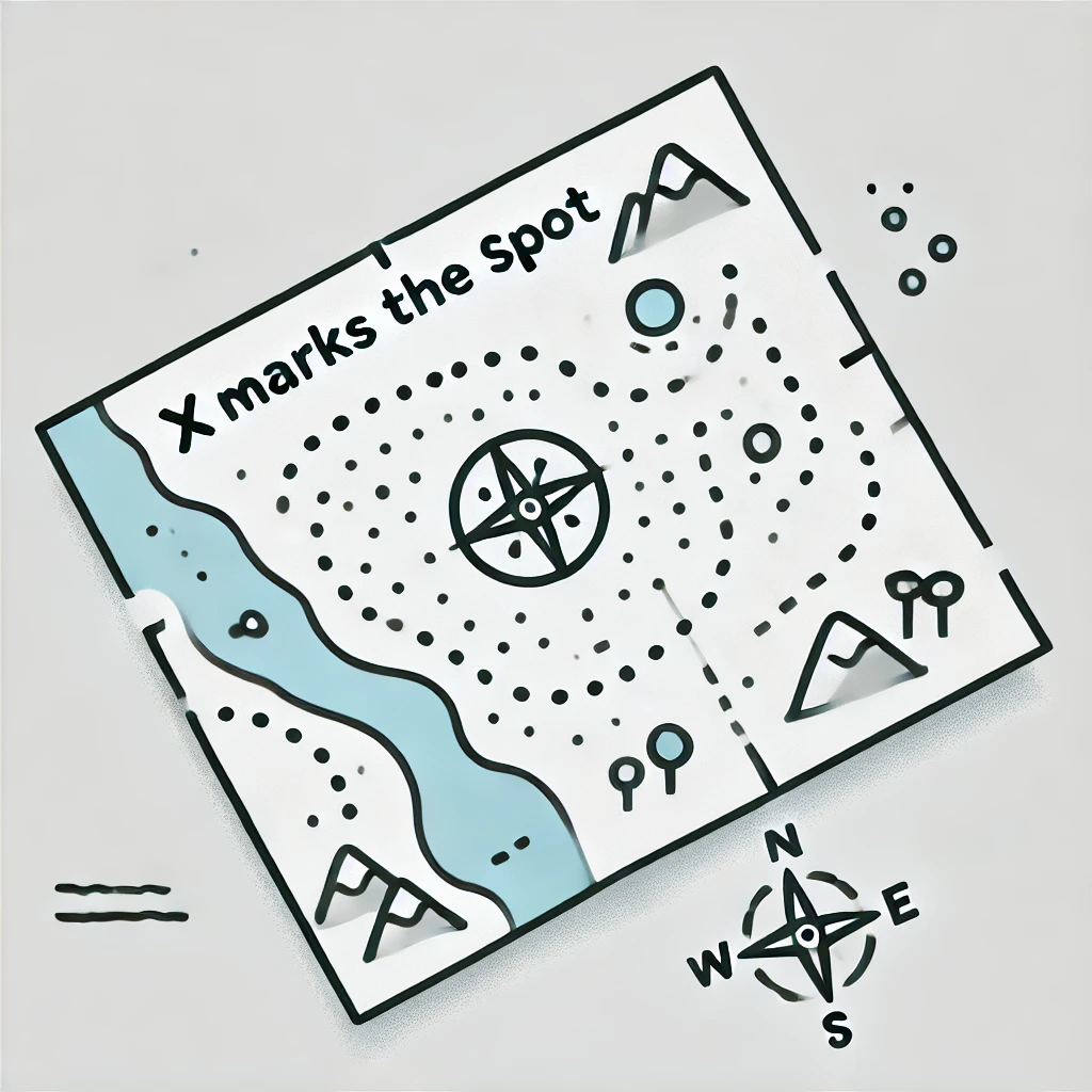 treasure map illustration